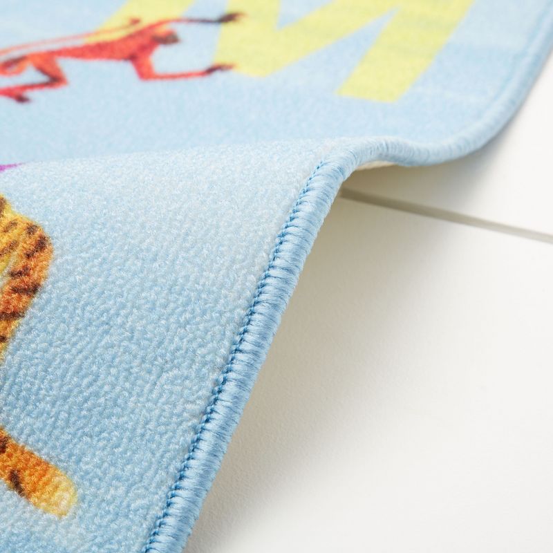Eric Carle Alphabet Area Rug (6'6"x9'5") Blue - Home Dynamix
