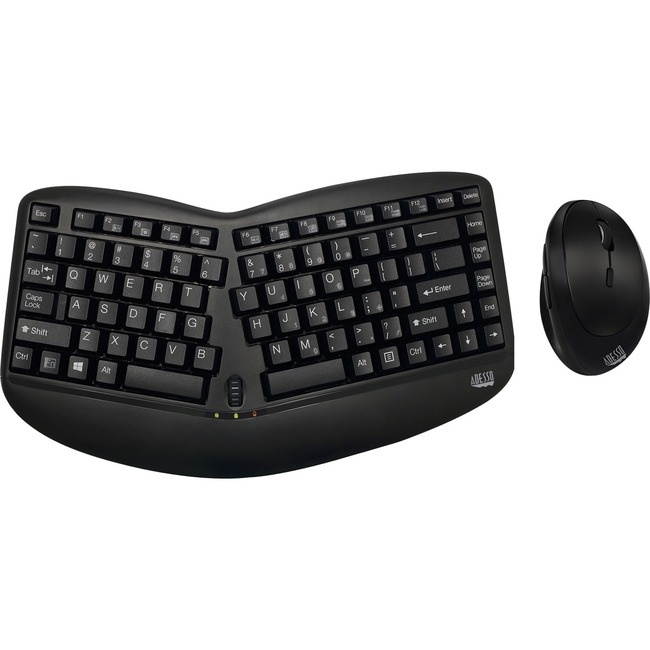 ADESSO WKB-1150CB WRLS ERGO KEYBOARD & MOUSE