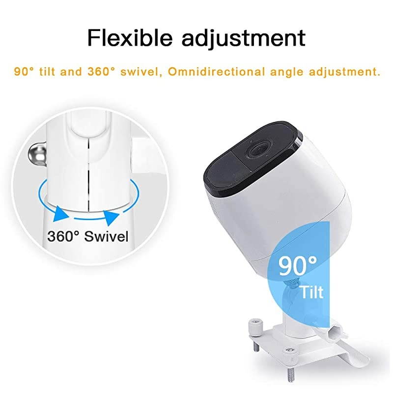 Upgraded Version  Vinyl Siding Clips for Arlo ZUMIMALL Ring Eufy Security Camera Hanger Hooks for Mounting Security Camera Weatherproof Stainless Steel Material 1 Pack White