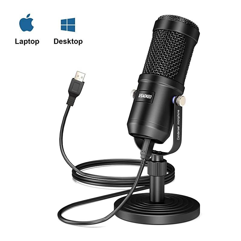 USB Microphone  Condenser Podcast Microphone for Computer Suitable for Recording Gaming Desktop Windows Mac YouTube Streaming Discord