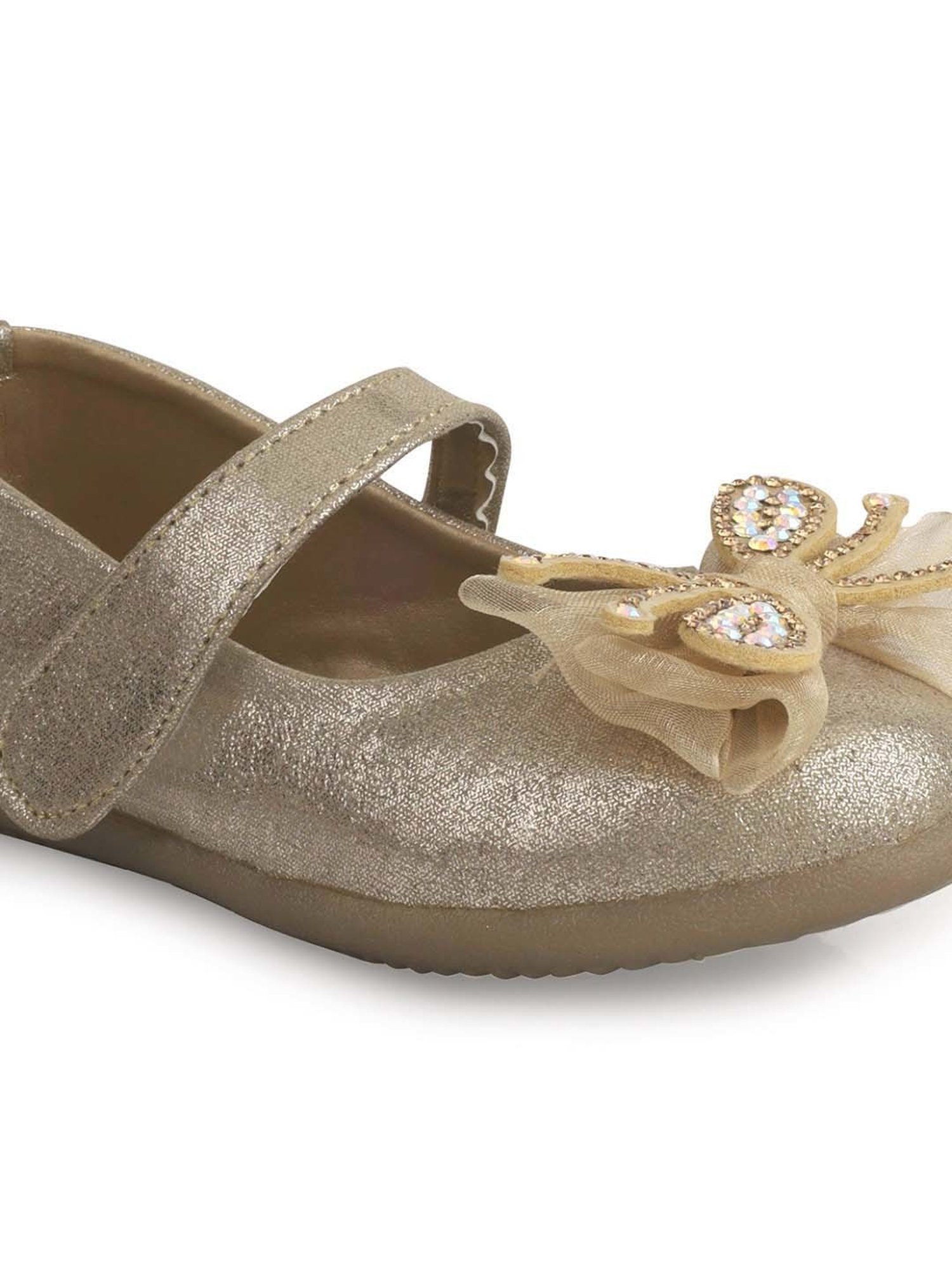 Minesole Kids Golden Mary Jane Shoes