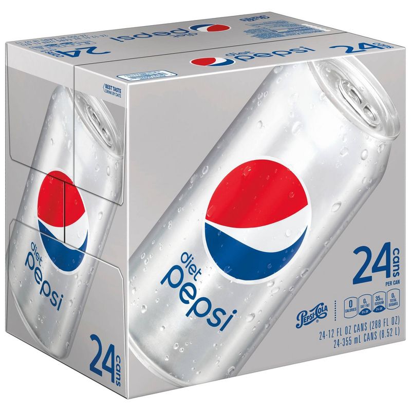 Diet Pepsi Soda - 24pk/12 fl oz Cans