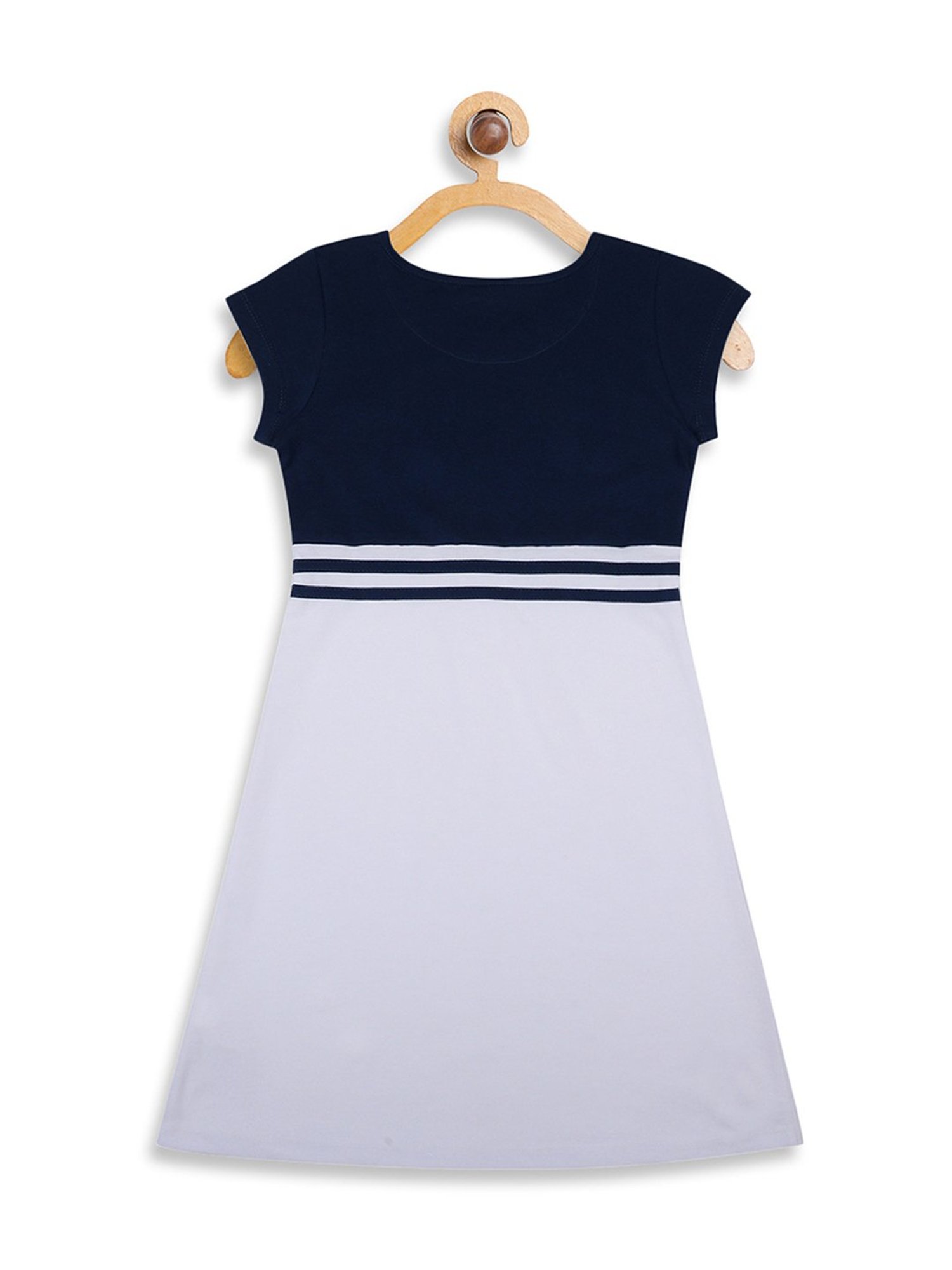 Elle Kids Navy Printed Dress