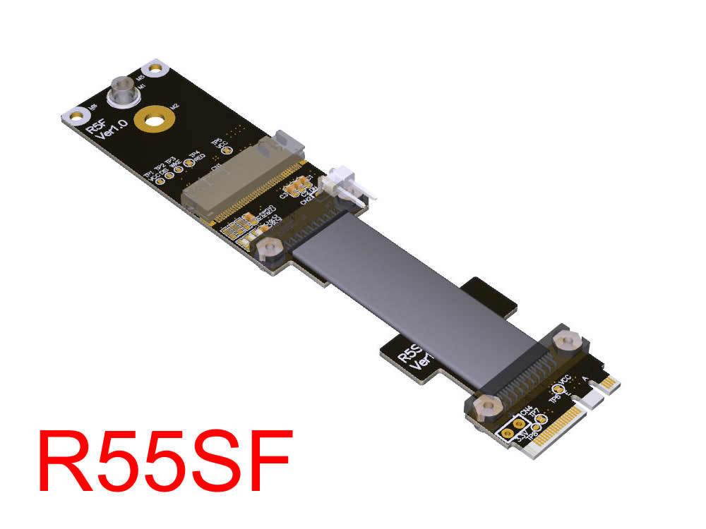 NGFF M.2 Extender Cable Key A+E 15cm for Wireless Card, WIFI Card, R55SF