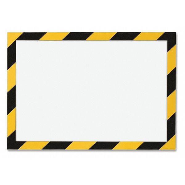 Durable 4770130 Twin-color Border Self-adhs Security Frame