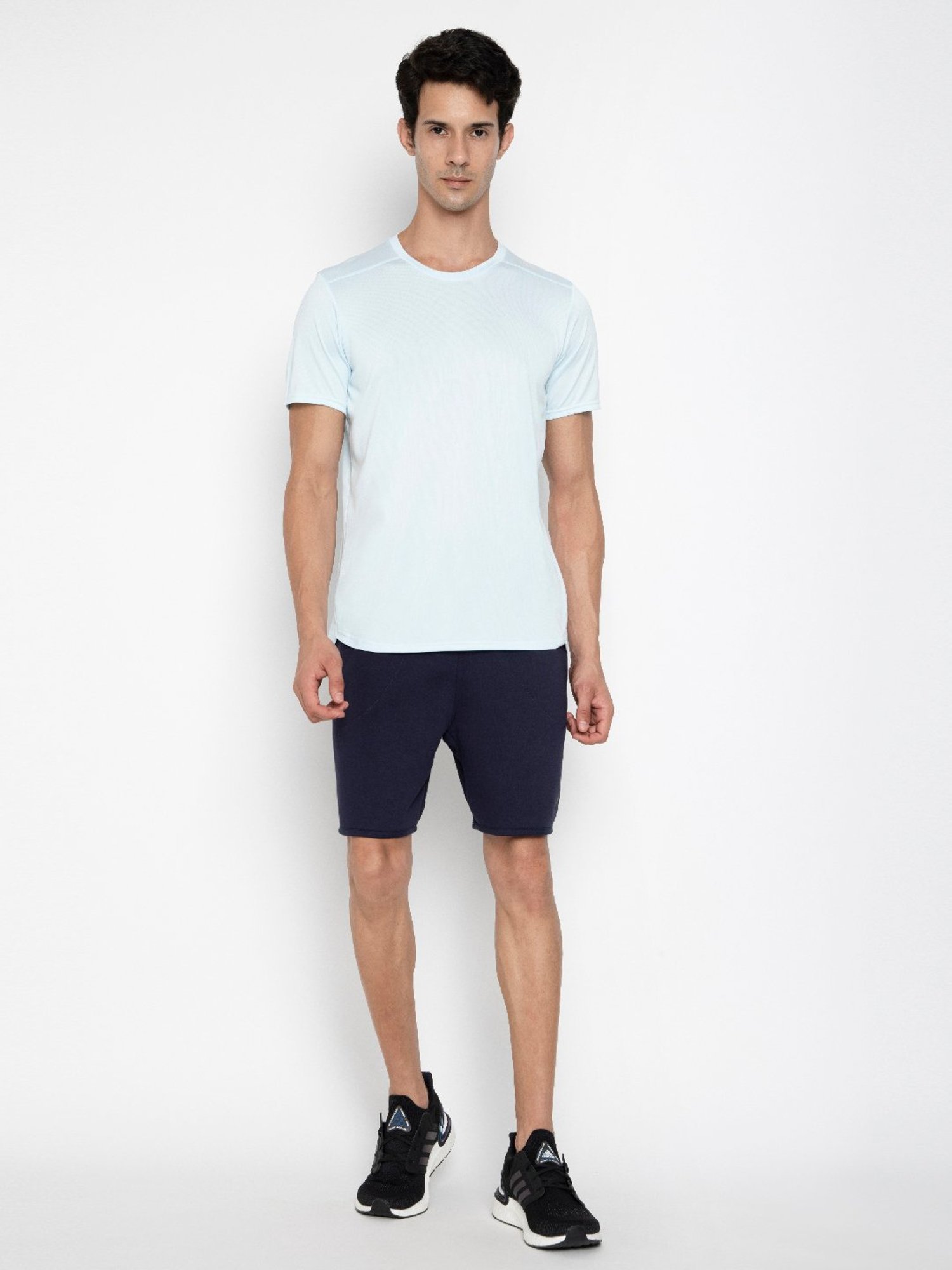 Adidas Navy Regular Fit Sports Shorts