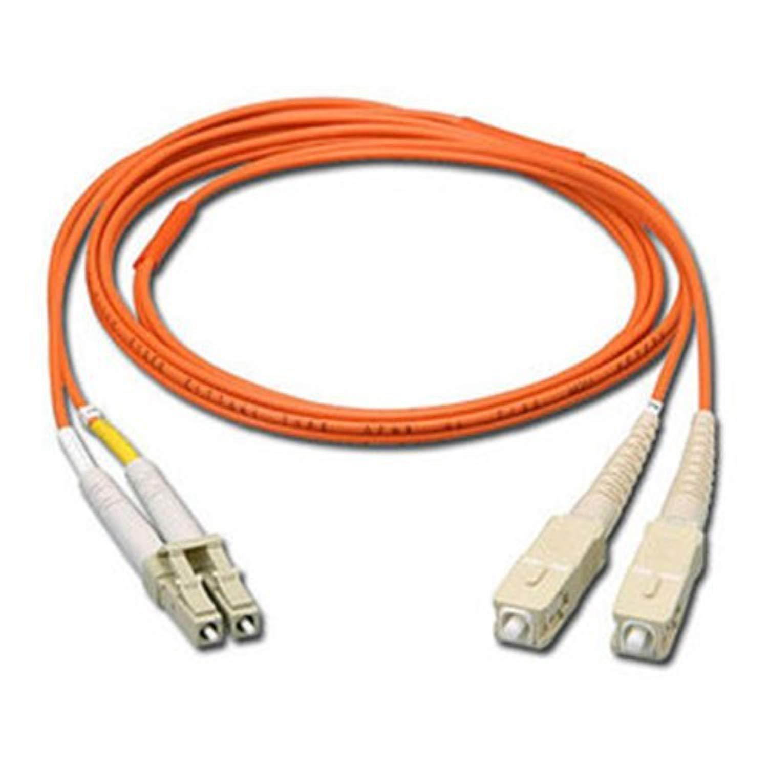 lindy 5 meter lc to sc 62.5/125 fiber optic cable (46299)