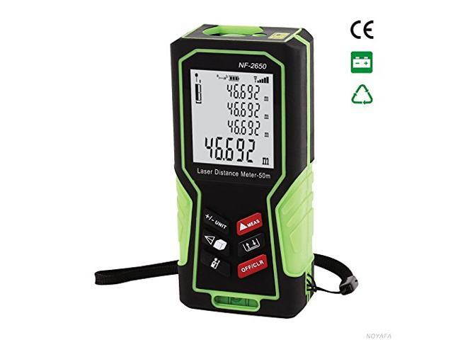 NOYAFA NF-2650 Digital Laser Distance Meter Distance/ Area/Volume Measurement 50m Tools ,Pythagorean proposition indirect measurement.