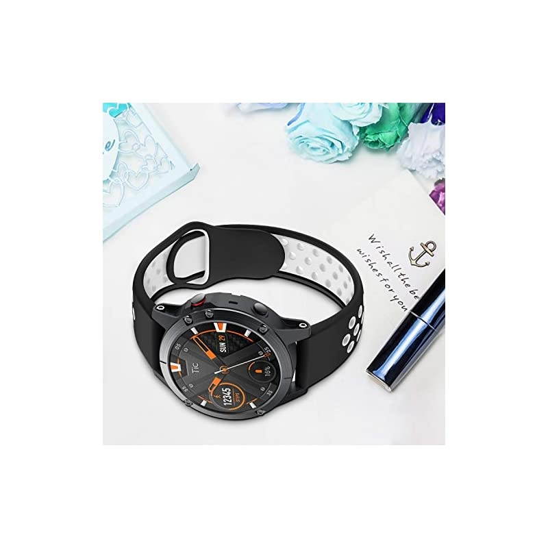 Compatible Garmin Fenix 5 Band Quick Fit Release 22mm Soft Silicone Sport Replacement Band for Garmin Fenix 5Forerunner 935Aproach S60Quatix 5Fenix 5 PlusInstinct Smart Watch