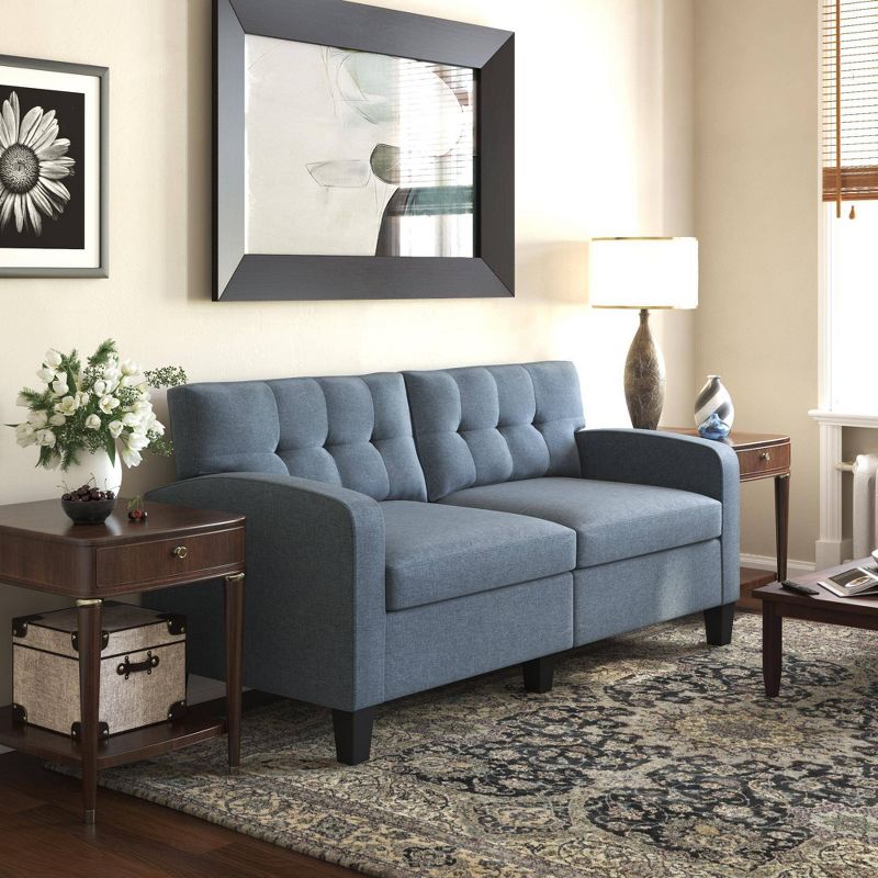 Wylie Small Space Sofa Blue - Dorel Living