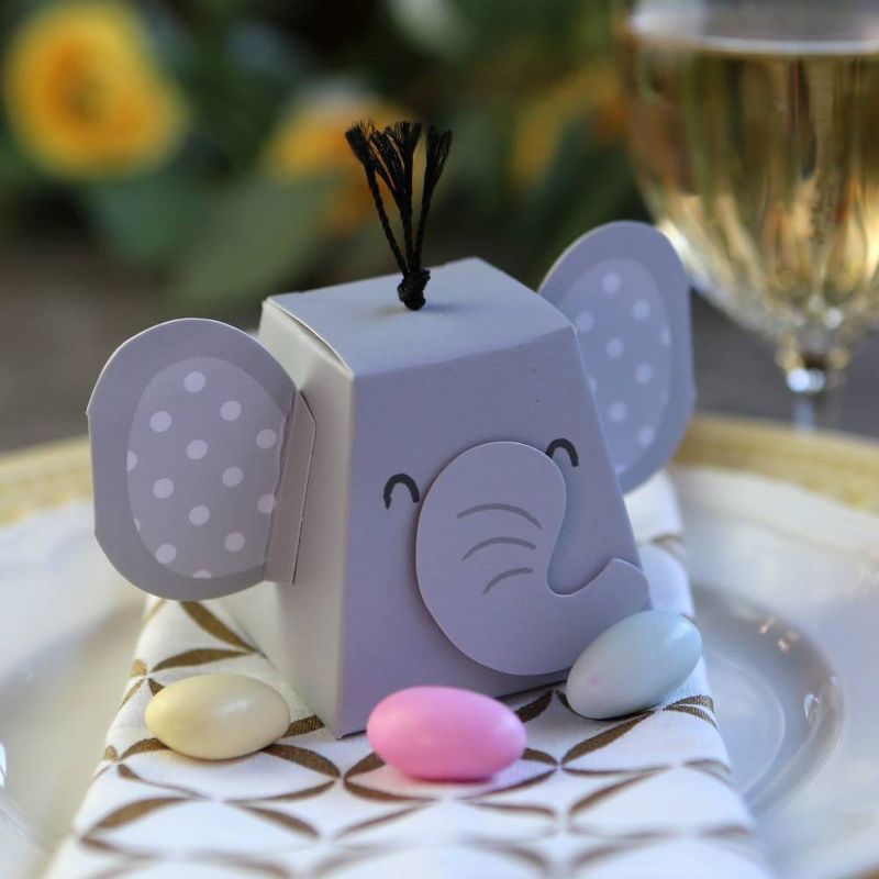 12ct Elephant Favor Box