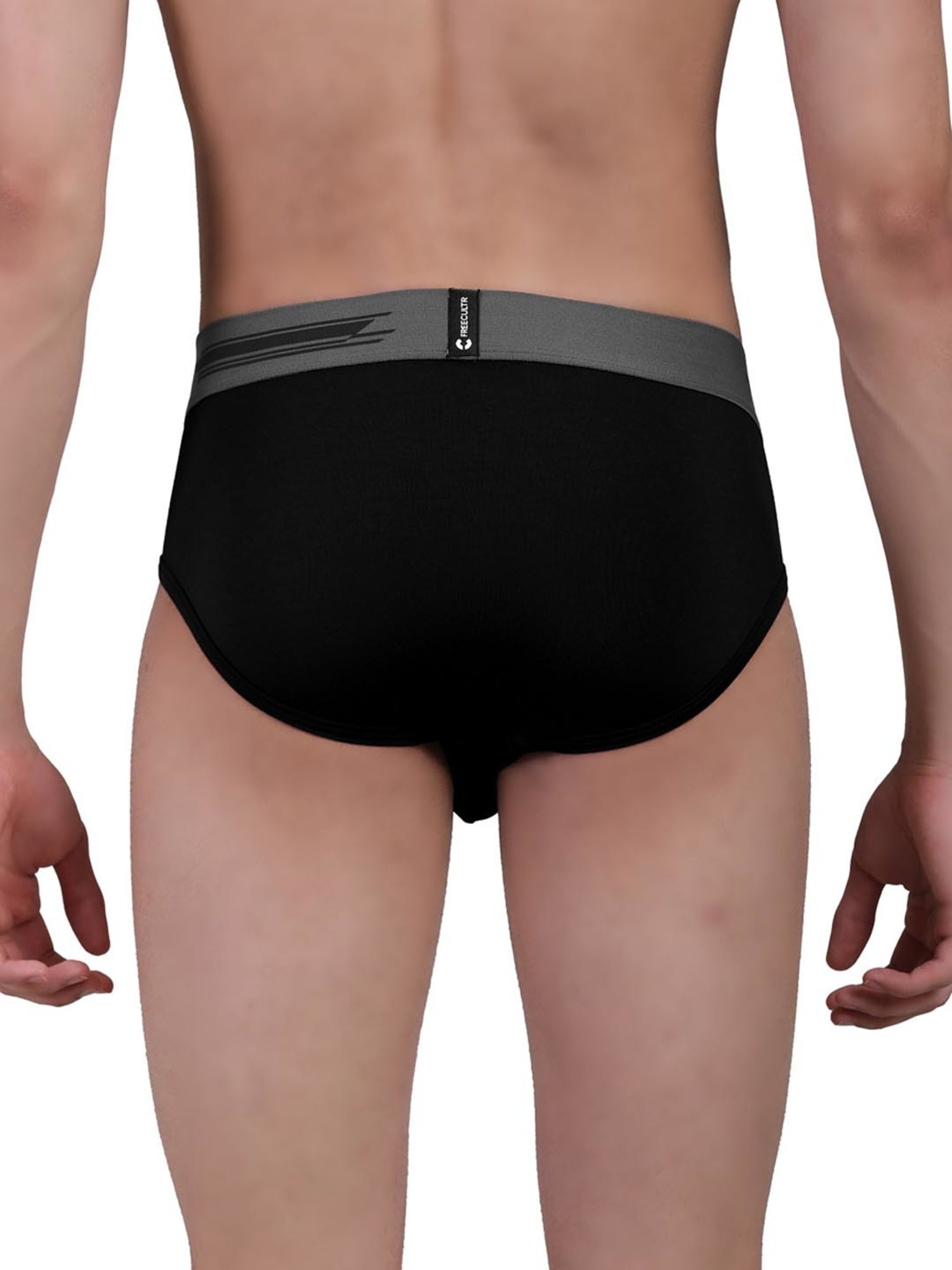 Freecultr Pot Black & Midnight Blue Comfort Fit Briefs - Pack of 2