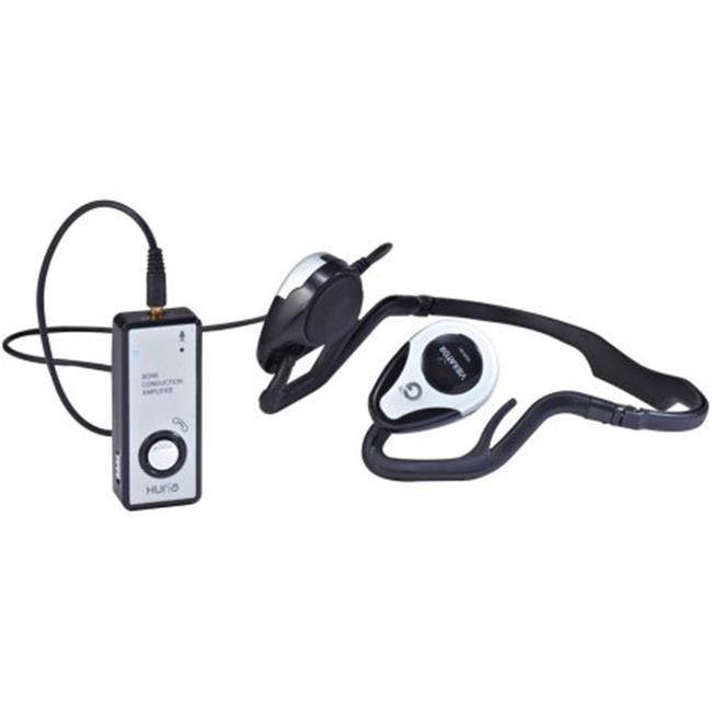 Hitrons Solutions ENO-ABLK Open Ear Bone Conduction Headphone with Amplifier, Outdoor & Biking - Black