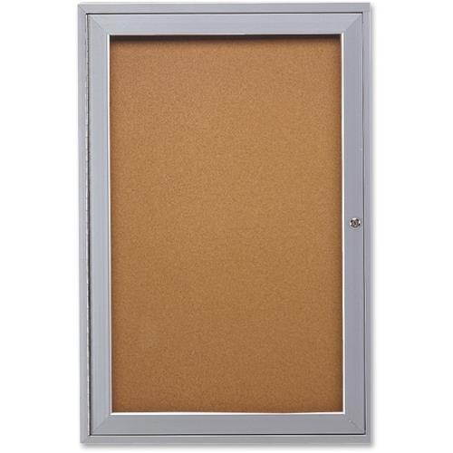 GHENT PA13624K Enclosed Cork Bulletin Board 36" x 24", 1 Door