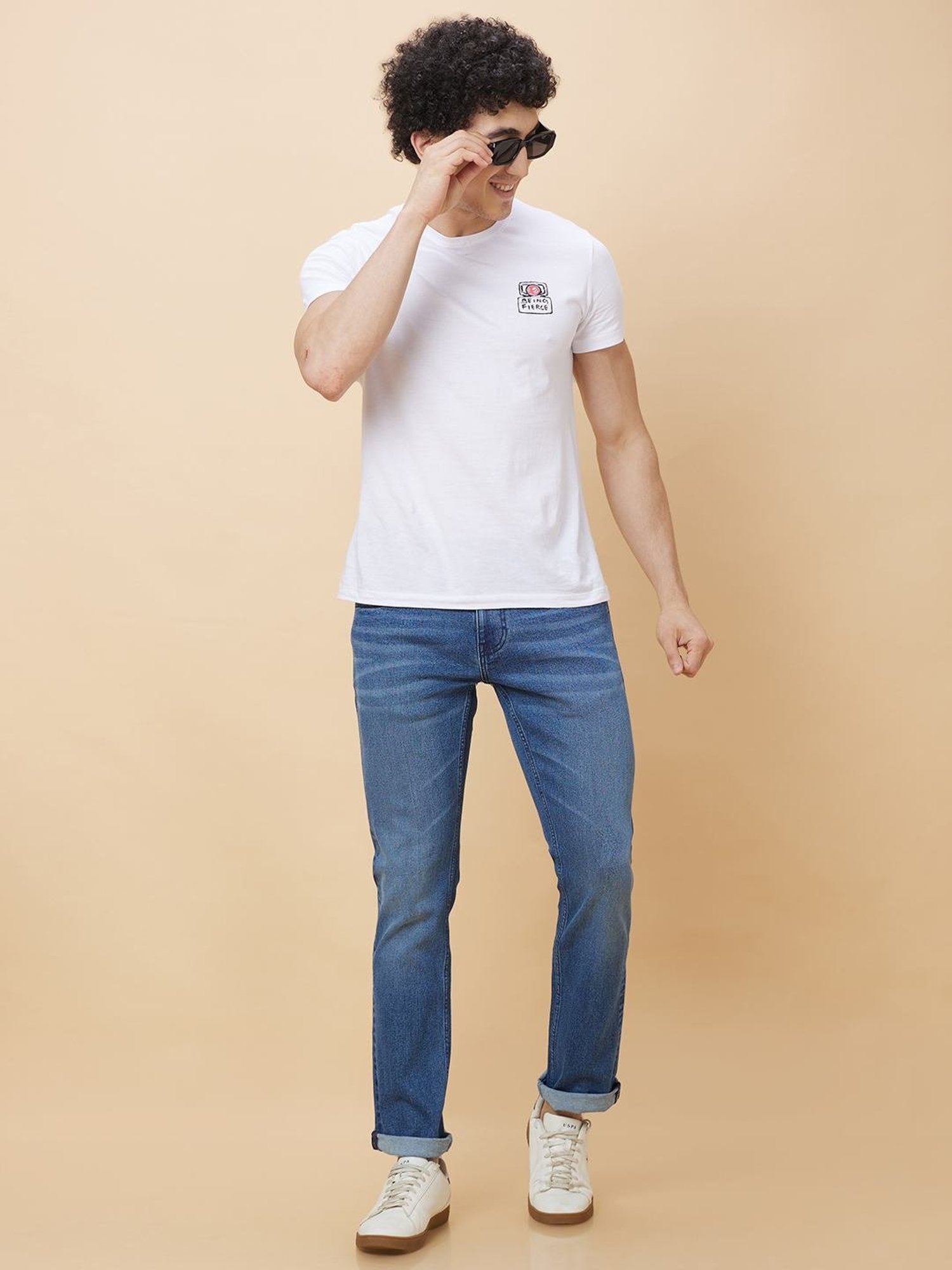 Being Human Light Blue Slim Fit Jeans