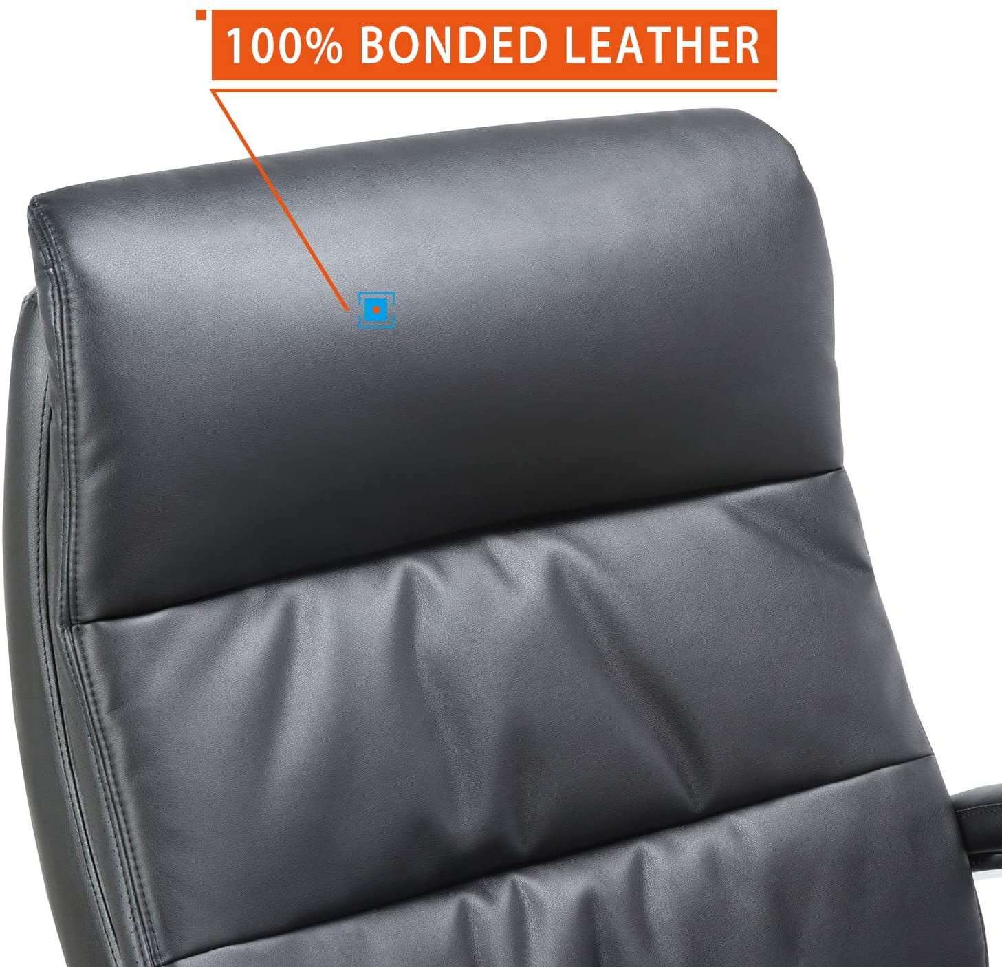 COLAMY YWA2104 Big And Tall Leather Executive Chair