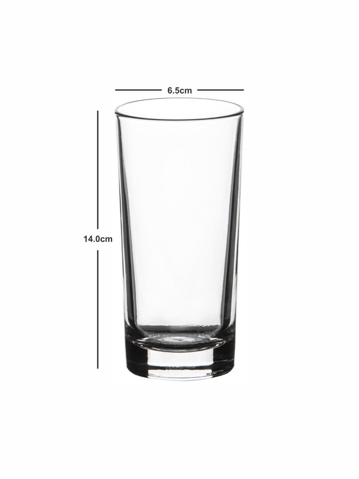 ROXX Transparent Glass Tumbler - Set of 6 (300ml)
