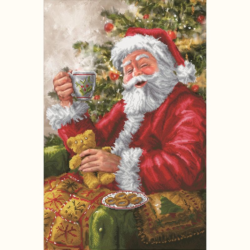 Diamond Dotz Diamond Embroidery Facet Art Kit 20.5"X31.5"-Santa's Cuppa