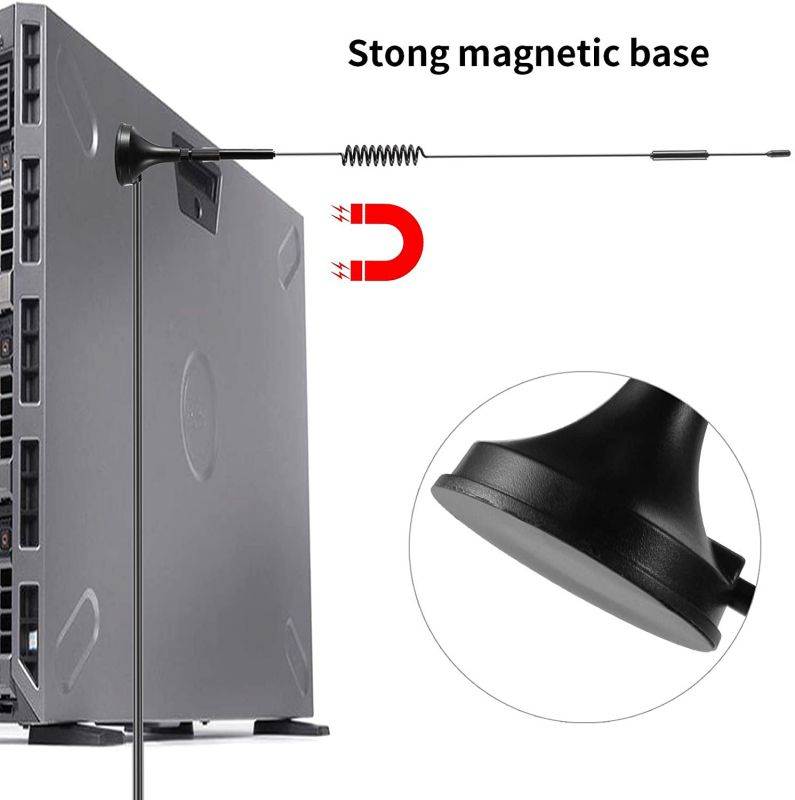 High Gain Long Range 4G LTE Ouutdoor Cellular 9dBi Magnetic Base Antenna Compatible with Spypoint Link Micro EVO Solar Hunting Wildlife Game Trail Cameras Mobile Security CameraPack of 2 Eifagur
