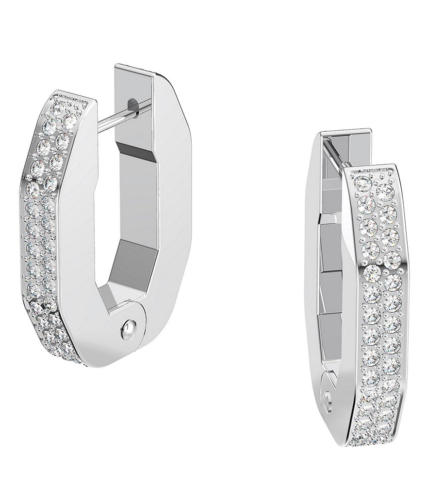 Swarovski Dextera Octagonal Hoop Earrings