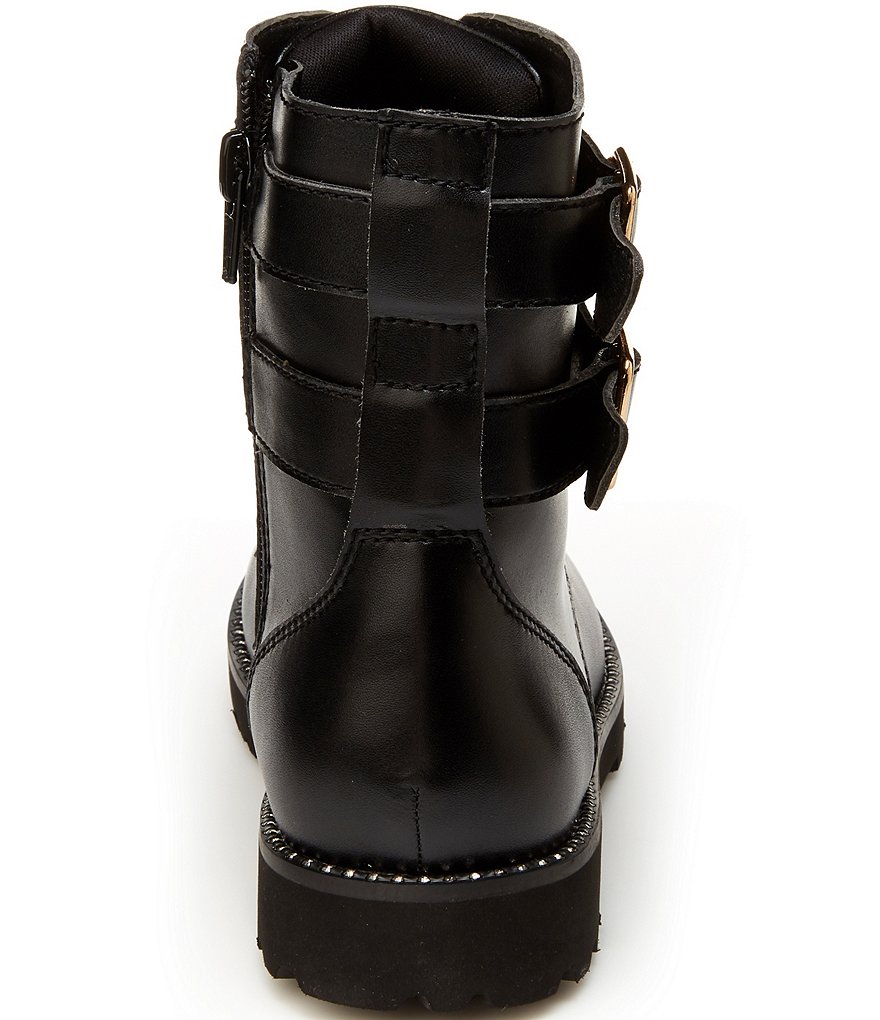 Kurt Geiger London Girls' Mini Stoop Leather Combat Boots (Toddler)