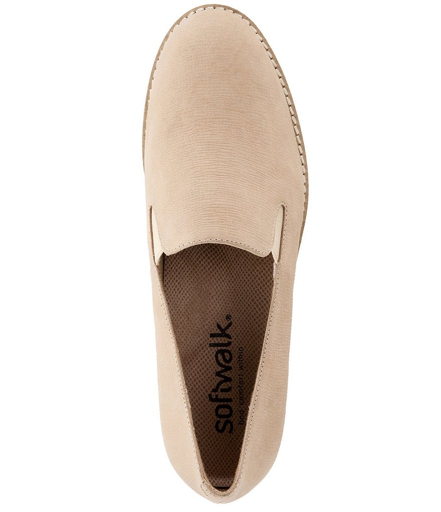 SoftWalk Whistle Embossed Soft Leather Slip-On Sneakers