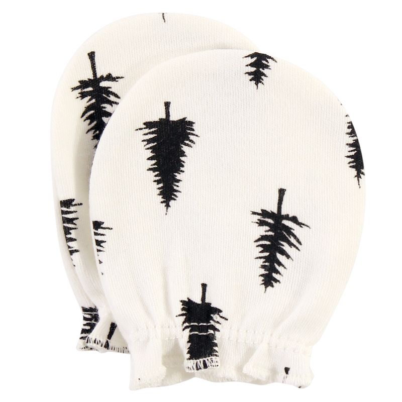 Hudson Baby Infant Boy Cotton Scratch Mittens, Moose, 0-6 Months