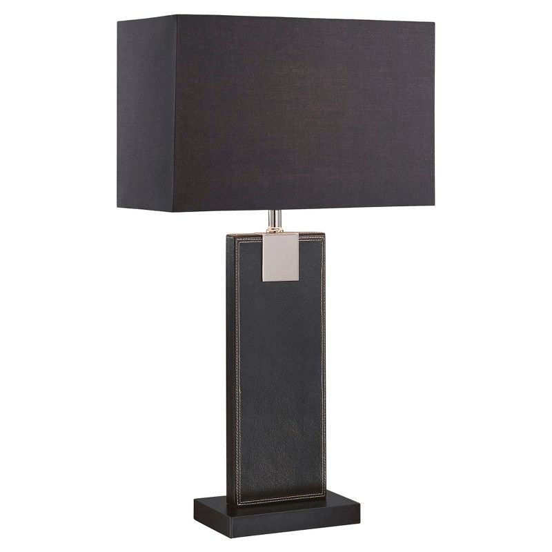 Lite Source Remigio 1 Light Table Lamp  - Black/Polished Steel