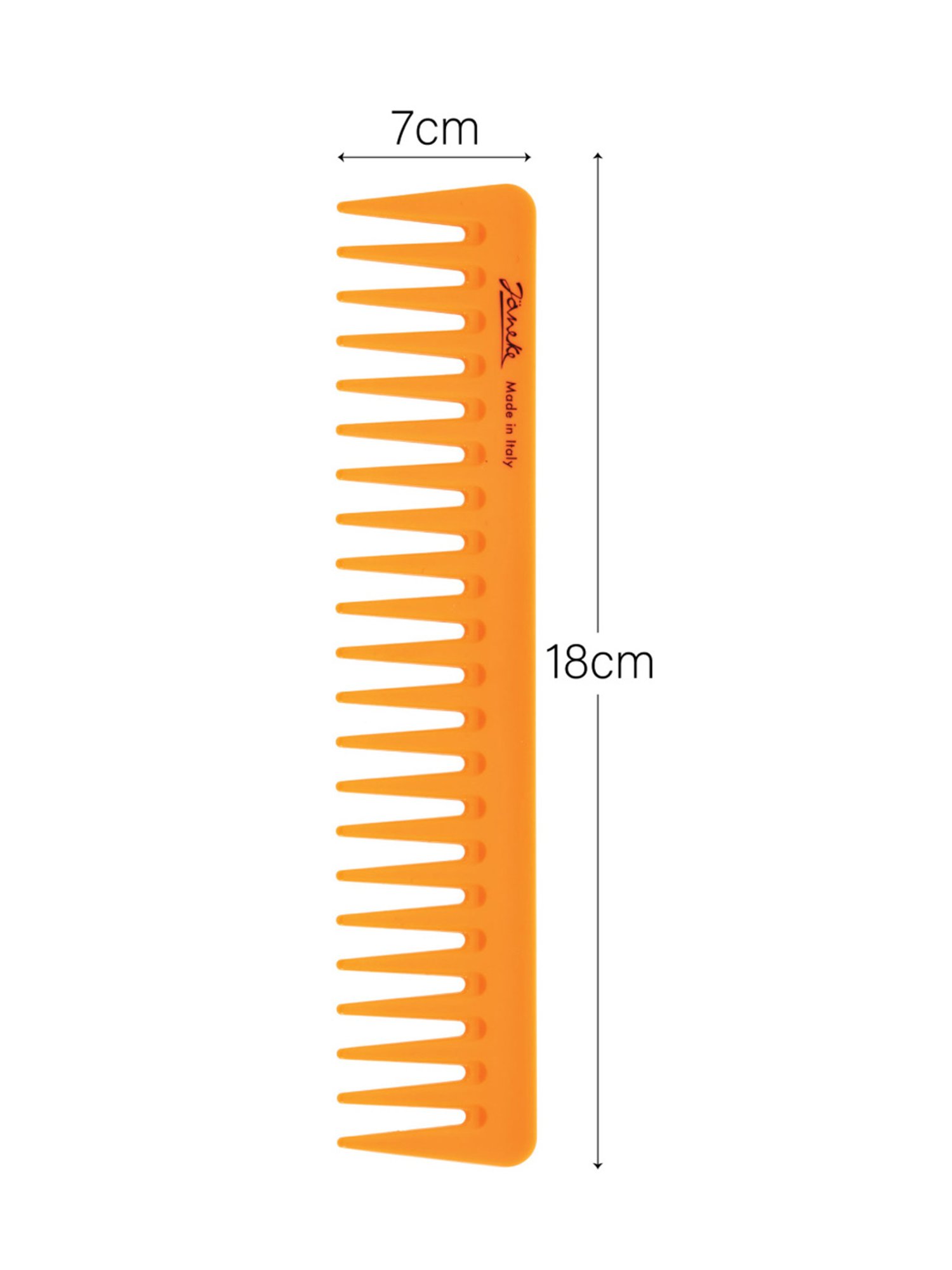 Janeke 1830 Professional Fluo Orange Gel Application & Styling Super Comb