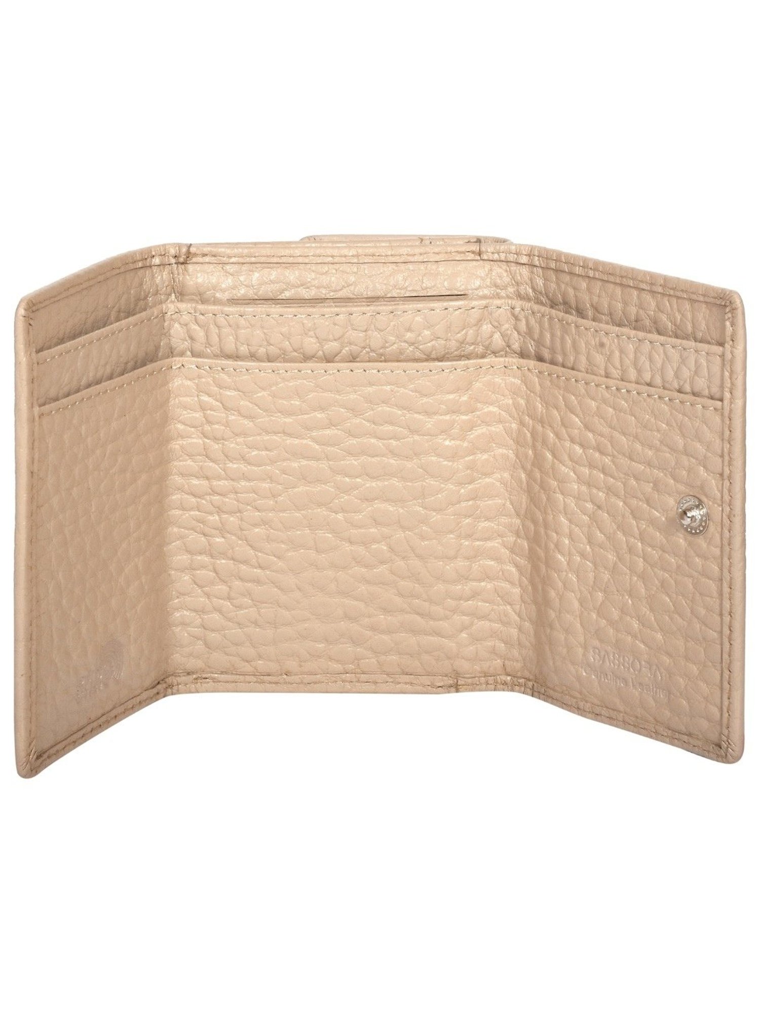 SASSORA FRIDA Grey Leather Textured Wallet