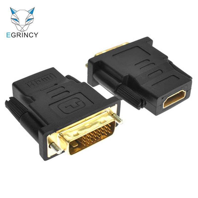 DVI 24+1 & 24+5 Male to HDMI Female Converter HDMI To DVI Adapter Support 1080P For HDTV Projector DVI-D Gold Plated Adapter
