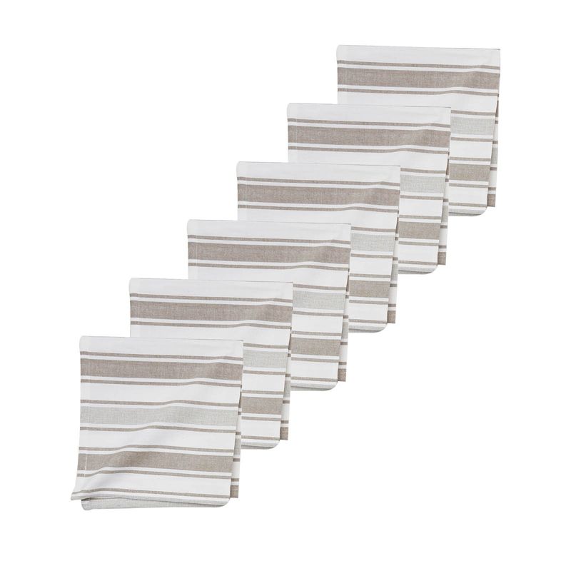 C&F Home Chandler Stripe Clay Napkin Set of 6