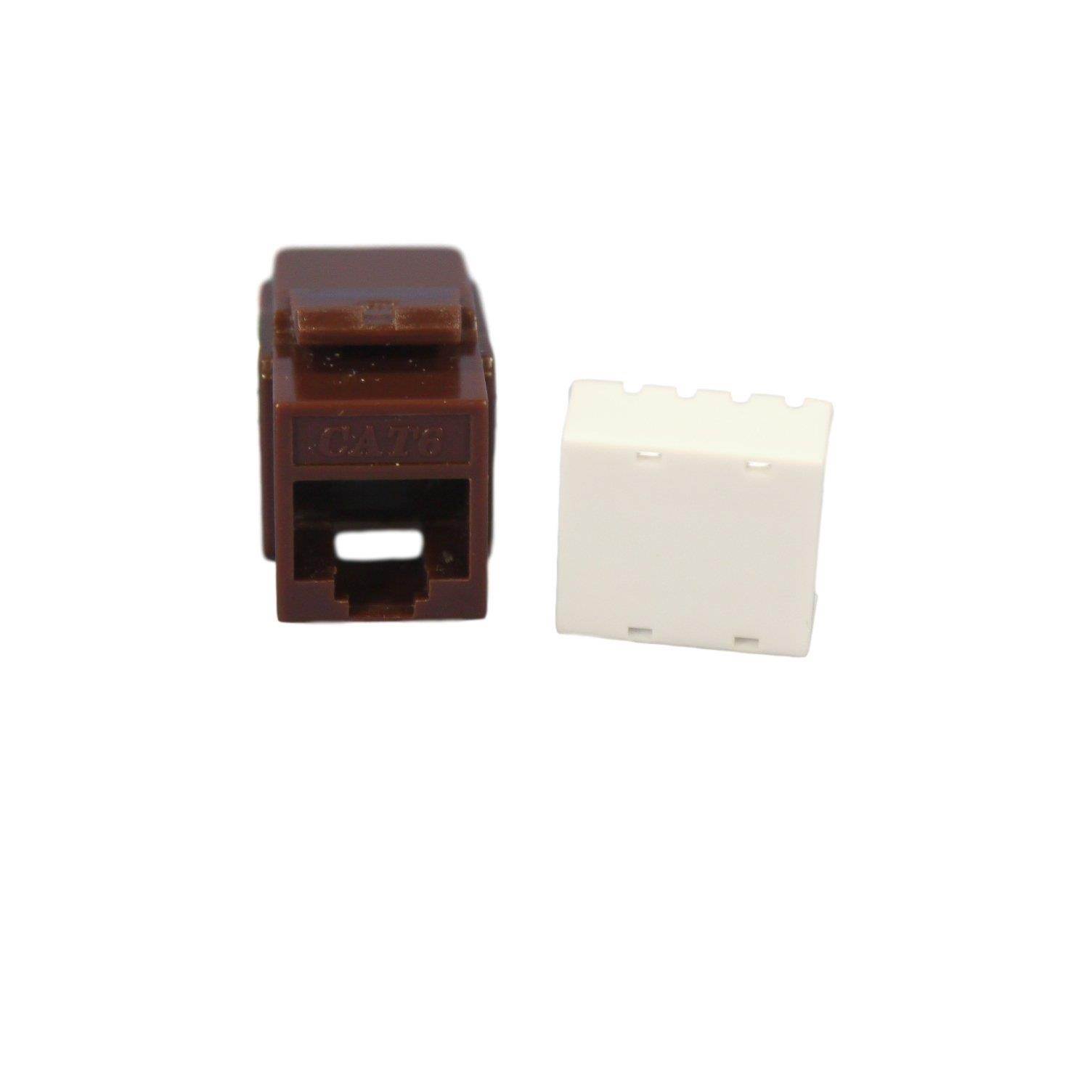 Cooper Wiring Devices 5546-6B Cat 6 RJ45 Modular Data Jack Insert, Brown