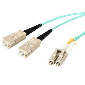 StarTech.com A50FBLCSC1 3.28 ft. Multimode 50/125 Duplex LSZH Fiber Patch Cable LC - SC