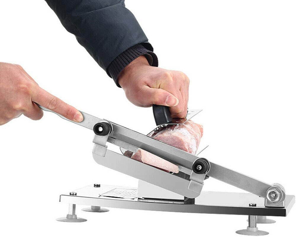 TFCFL 0.3mm-15mm Manual Stainless Steel Meat Slicer Beef Mutton Roll Food Slicer Machine Kitchenware for Home Cooking Kit