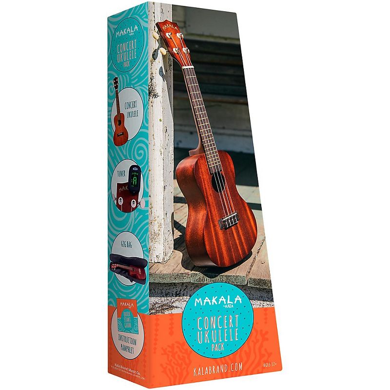 Kala Makala Concert Ukulele Pack Satin Natural