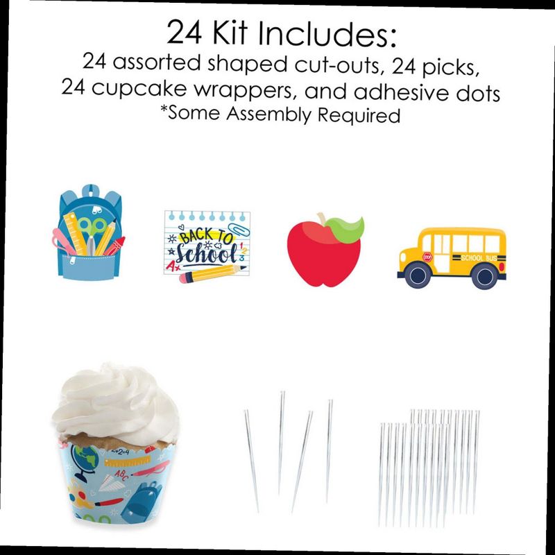 Big Dot of Happiness Best Mom Ever - Dessert Cupcake Toppers - Mother's Day Clear Treat Picks - Set of 24