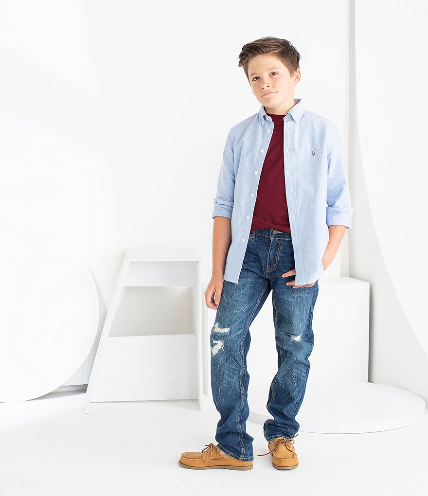 Class Club Big Boys 8-20 Husky Fit Twill Pants