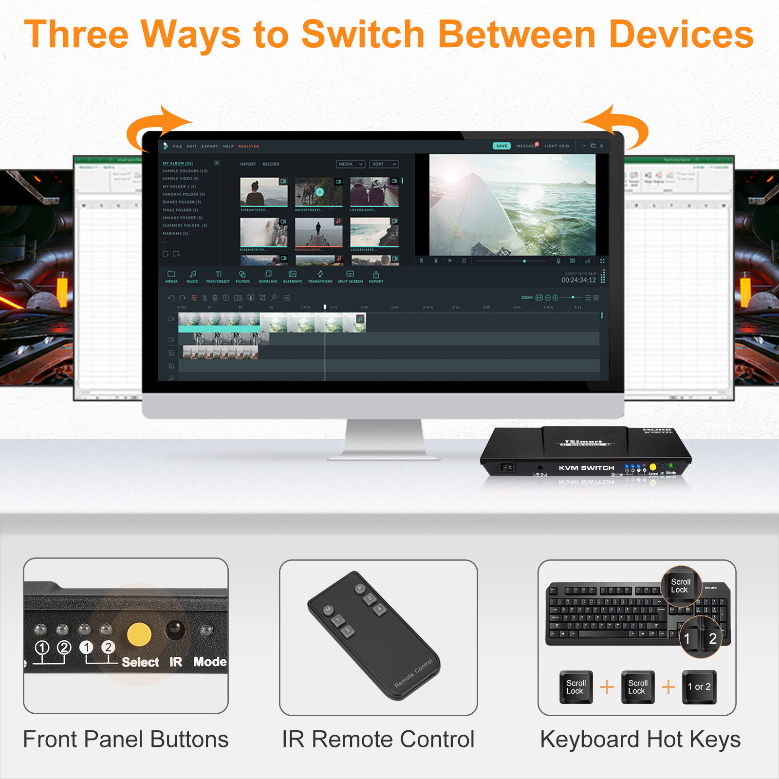 MFJ-916B Duplexer: 1.3-225MHz/350-540MHz, UHF