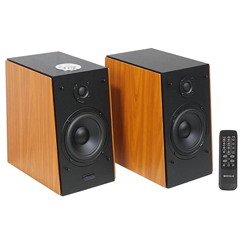 HD5 Pair Powered Bookshelf Speakers Bluetooth Monitor Speaker System 5 inch