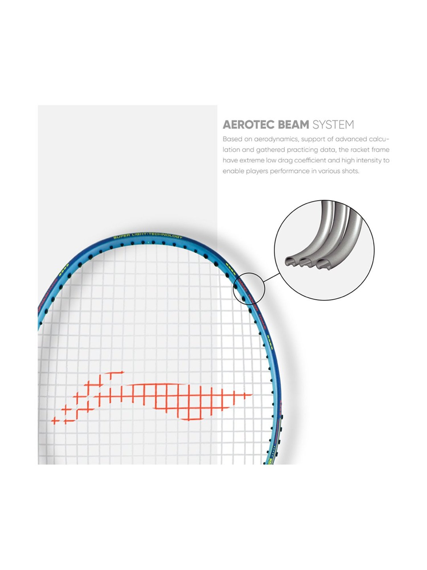 Li-Ning Wind Lite 700 Badminton Racket (Royal Blue) Size - Medium