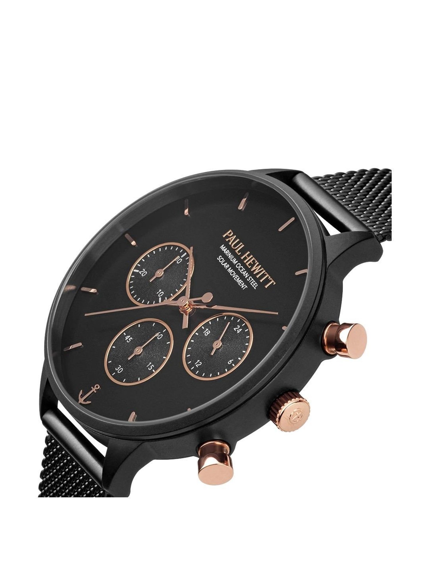 Paul Hewitt PH-SET-0584-L OCEANPULSE Chronograph Solar Powered Watch with Bracelet for Women