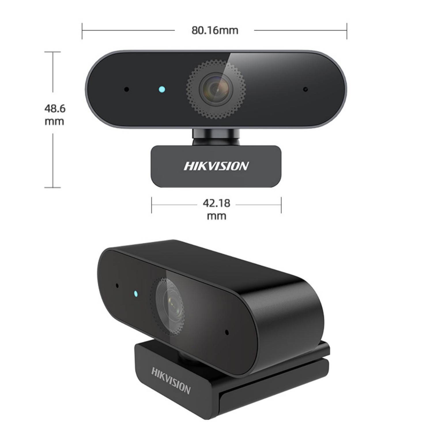 Hikvision 2 Million Pixels Webcam for PC,USB Webcam with Microphone,Streaming Camera for Remote office, online teaching etc.