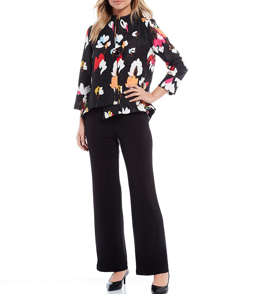 IC Collection Jasmin Jacquard One Button Jacket