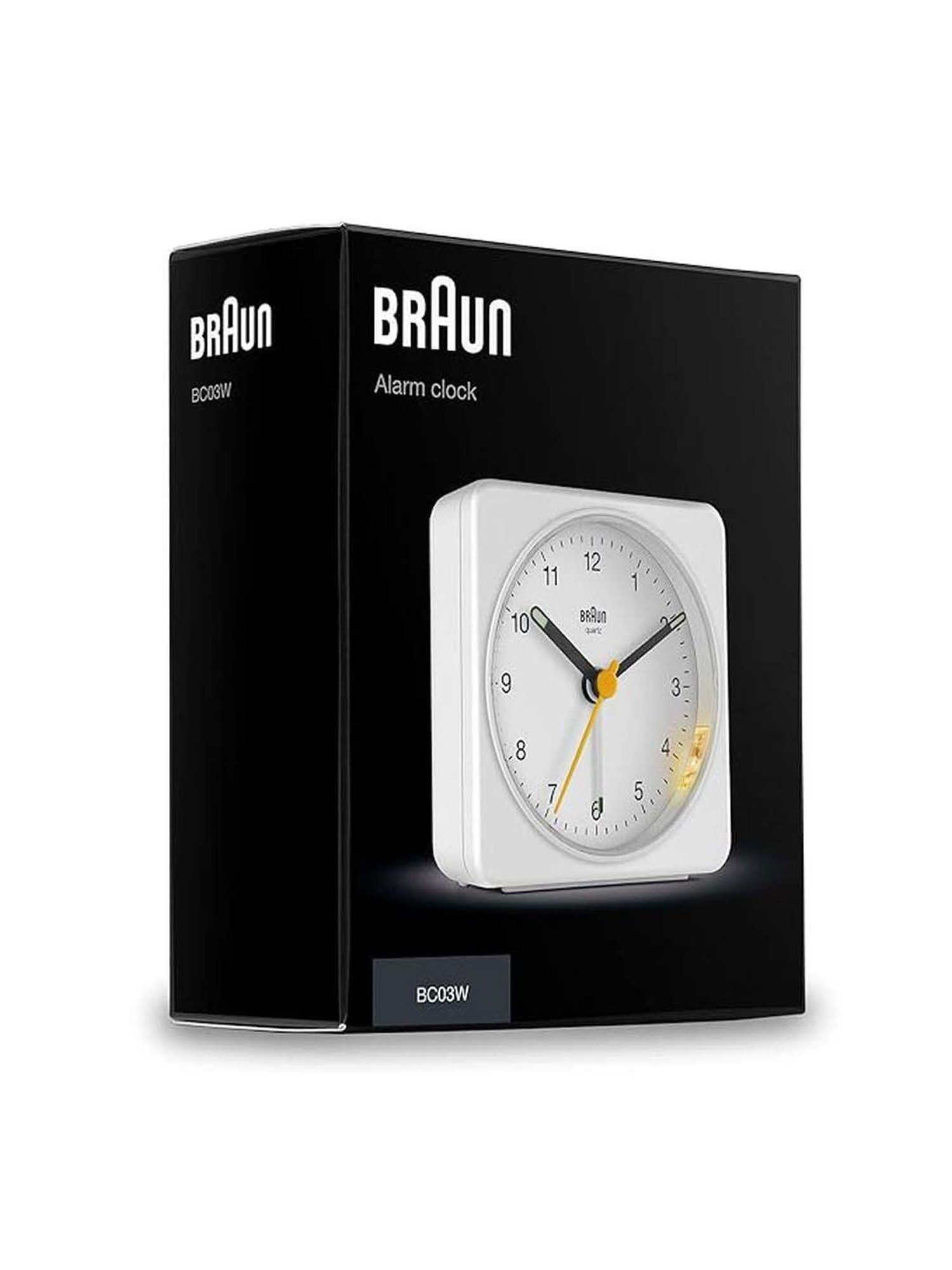 Braun Black Classic Large Analog Wall Clock With Silent Sweep Movement
