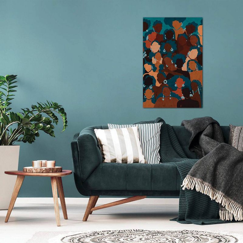 26" x 18" Aqua Woman by Reyna Noriega Unframed Wall Canvas Print - iCanvas