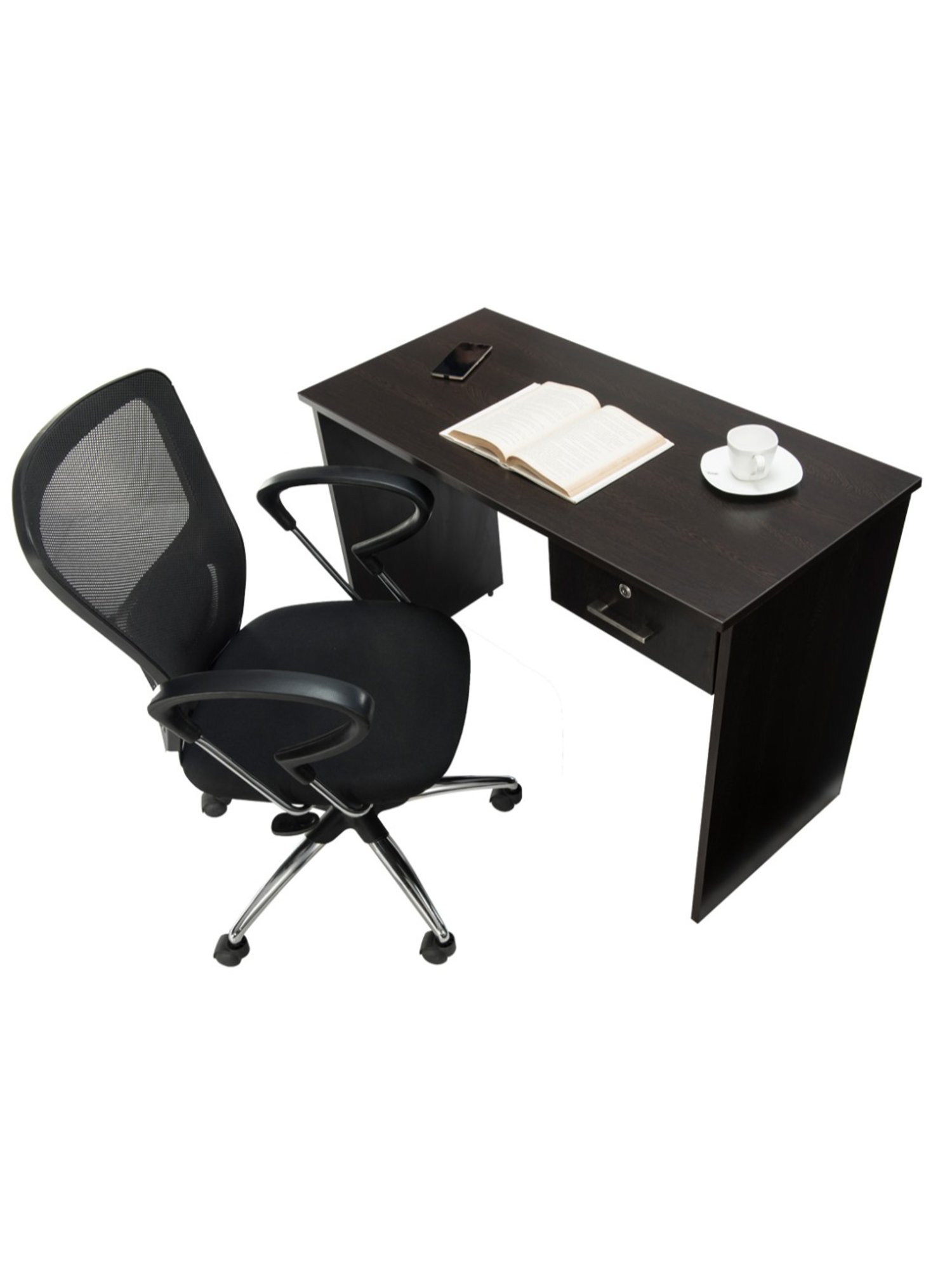 Durian Compton Wenge Brown Engineered Wood Workspace Desk