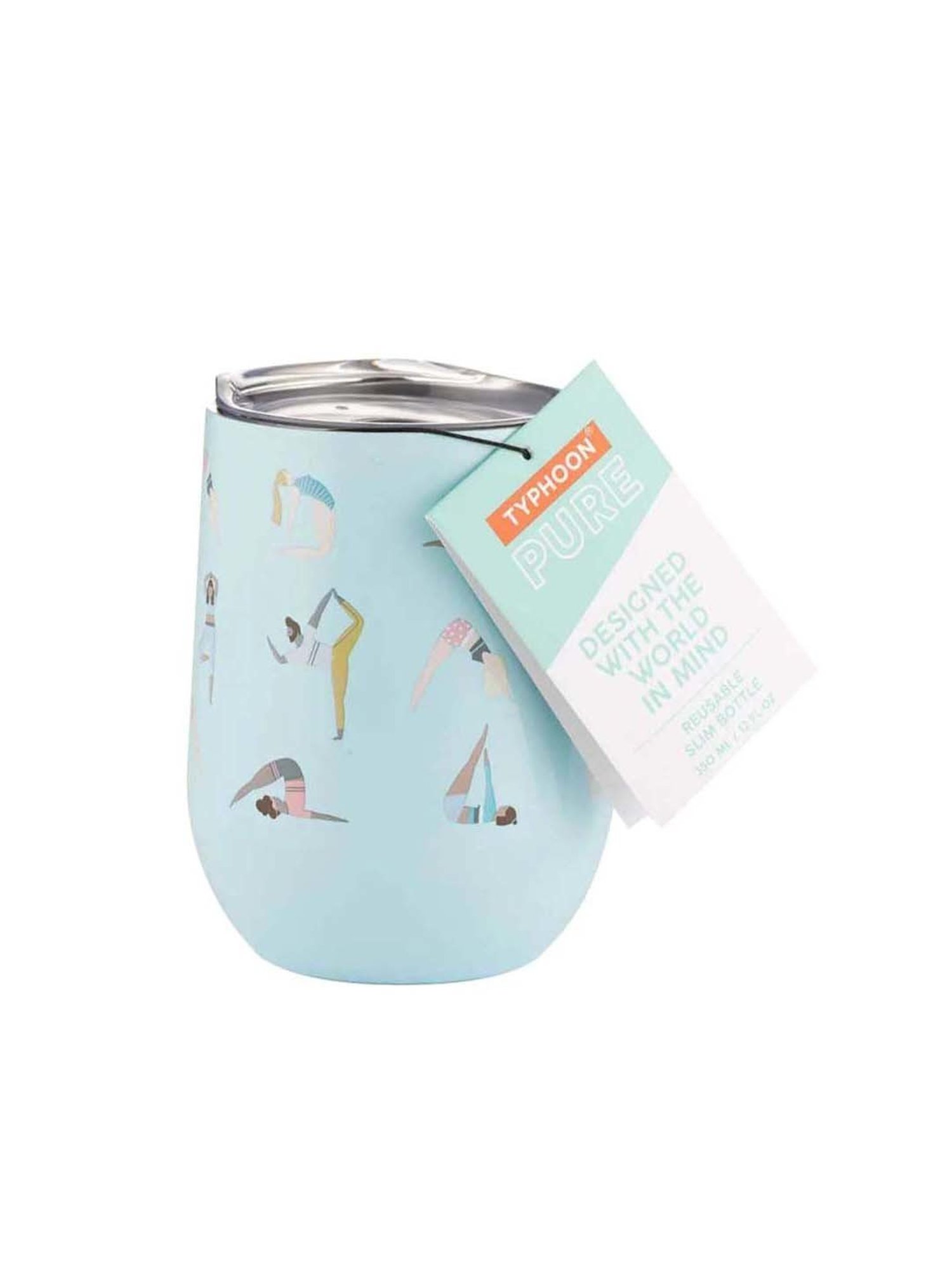 Melbify Roll Sip Transparent Cocktail Glass with straw 250ml - Set of 2