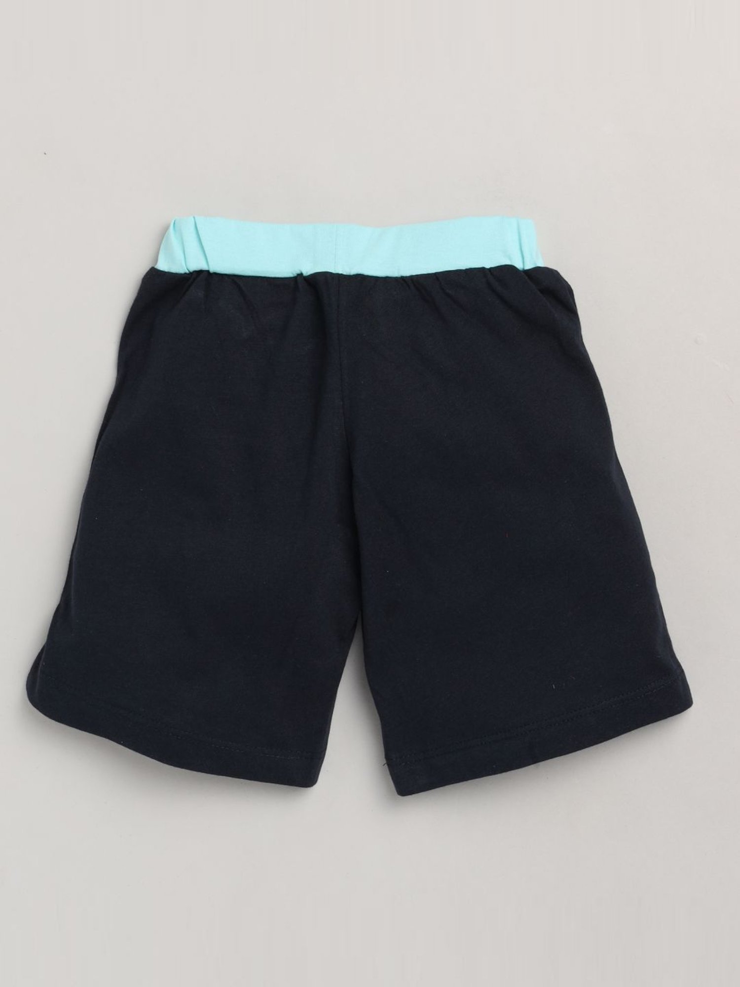 Lazy Shark Kids Navy Printed T-Shirt & Shorts