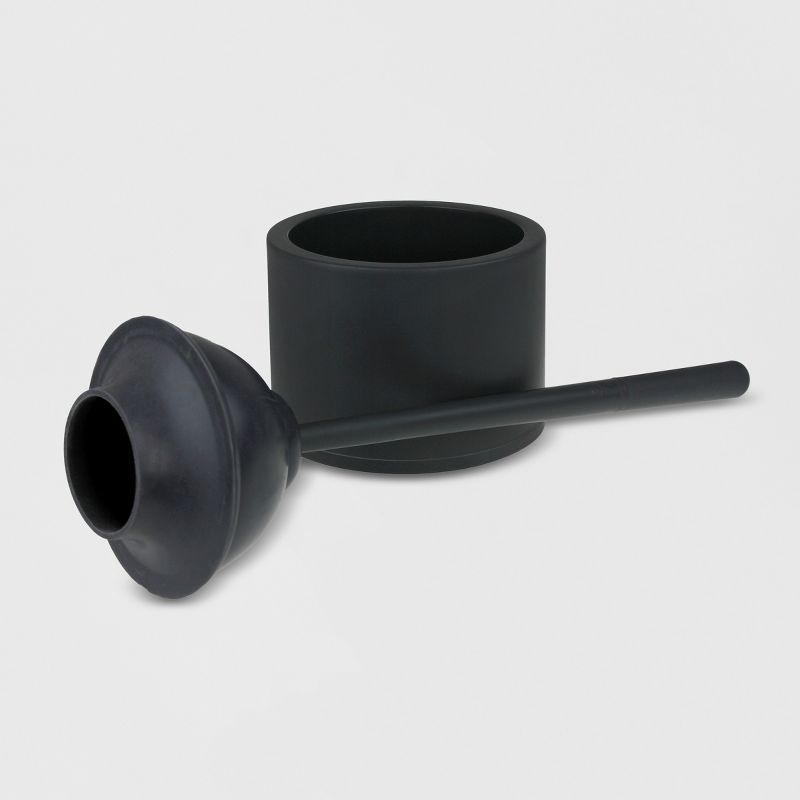 Deluxe Aluminum Handle Toilet Brush with Fully Removable Liner White - Bath Bliss